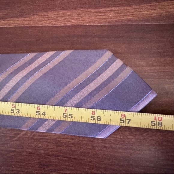 🌿SALE🌿CALVIN KLEIN 100% Silk Gray Repp Tie - Picture 9 of 9
